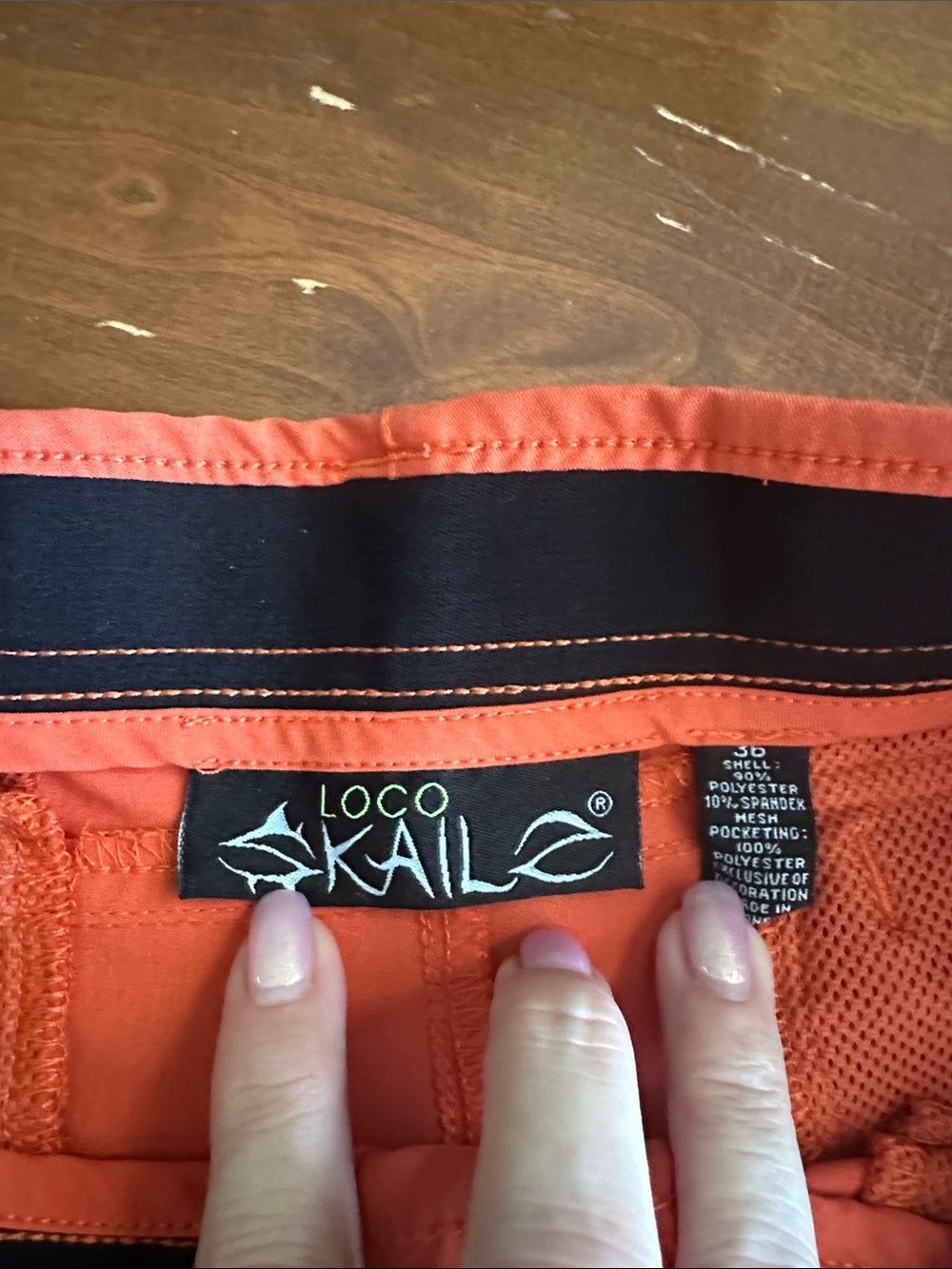 Men’s Orange Active Cargo Shorts